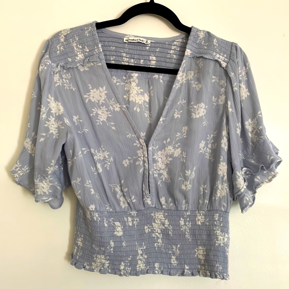 Abercrombie & Fitch Powder Blue Top